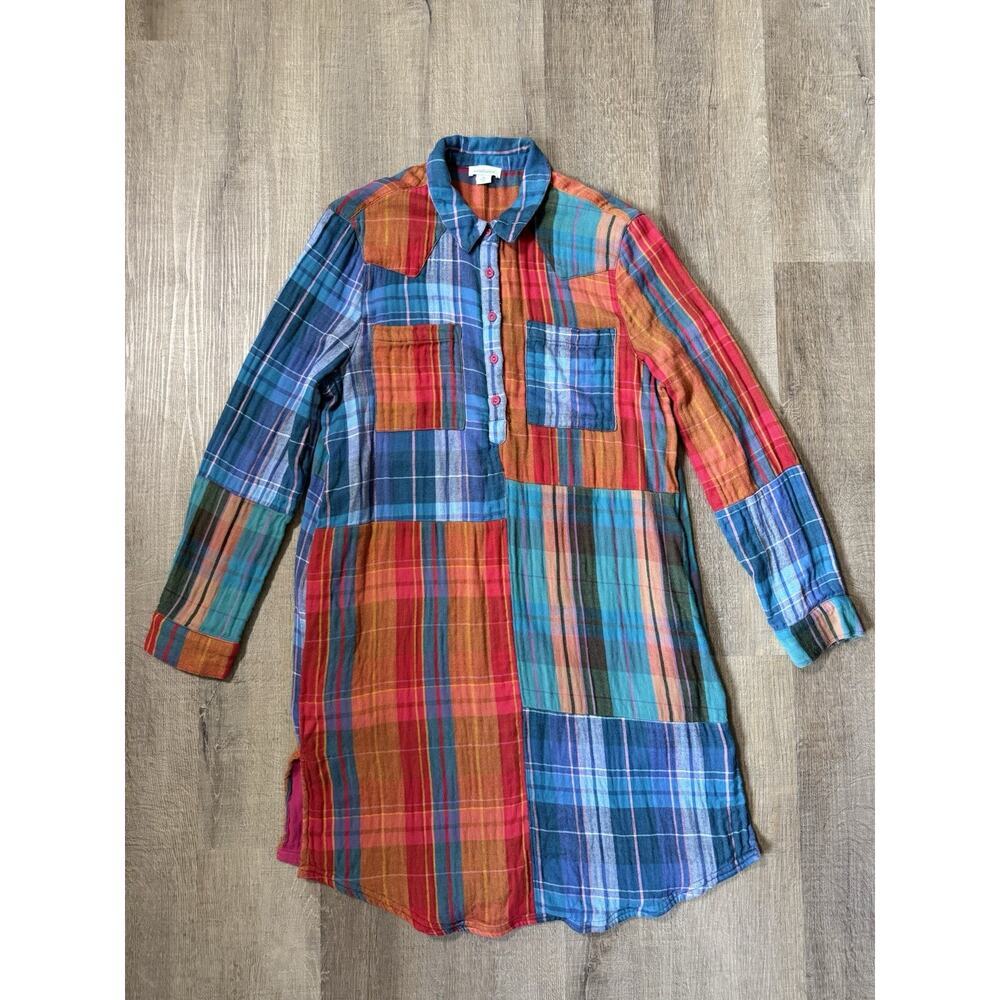 Sundance Multi-Colored Patchwork Boho Tunic Long … - image 7